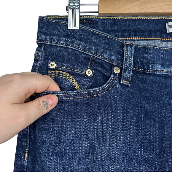 Levi’s 524 Y2K Too Superlow Bootcut Flare Rare Dark Wash Vintage Low Rise Jeans - Picture 6 of 13